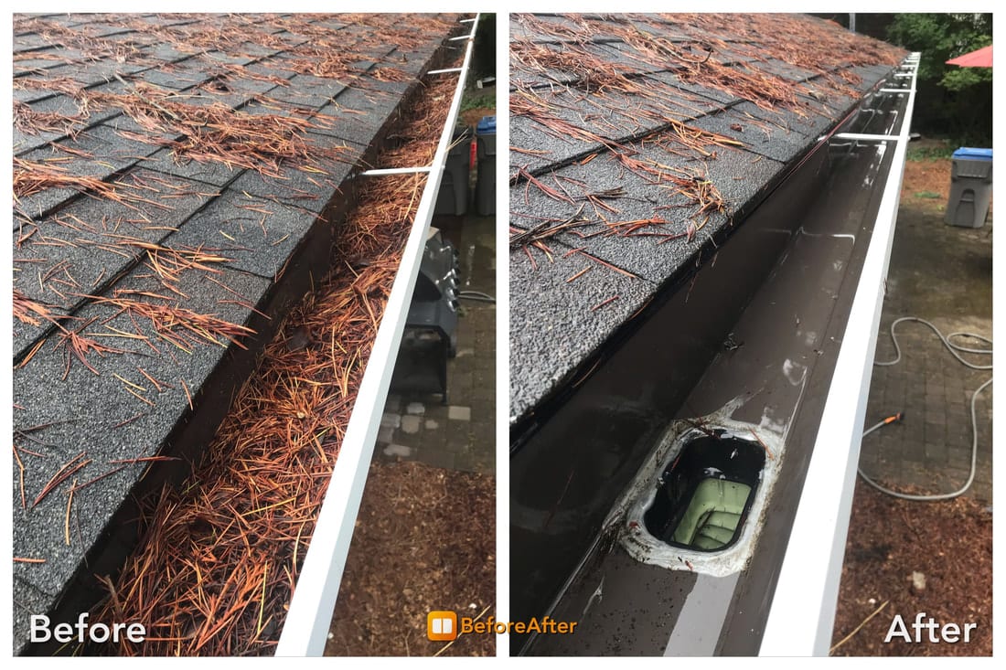Gallery -6 Gutter debris removal